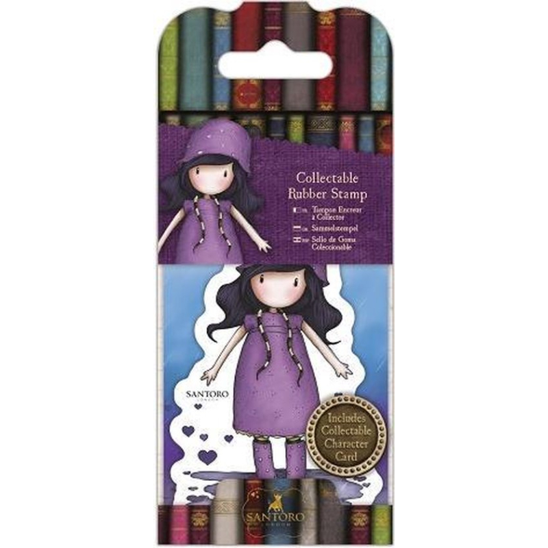 Gorjuss Collectable Mini Rubber Stamp No. 36 Rainy Daze (GOR 907416)